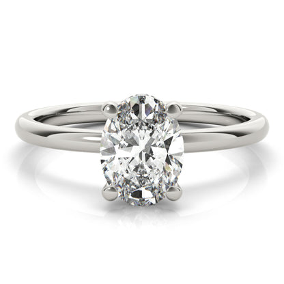 2 CT Round Three Stones Lab Grown Diamond Engagement Ring