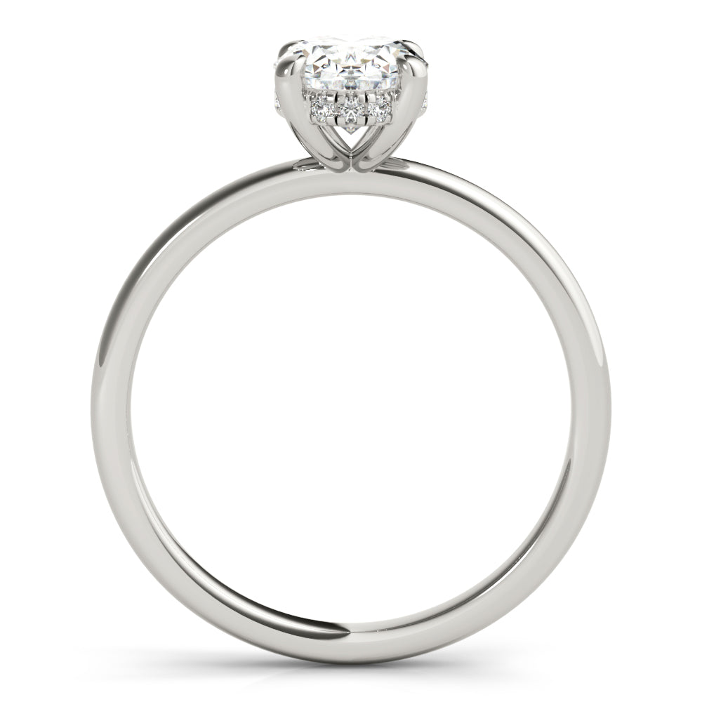 2 CT Round Three Stones Lab Grown Diamond Engagement Ring
