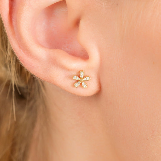 1.0 CT Round Bezel Solitaire Lab Grown Diamond Earrings