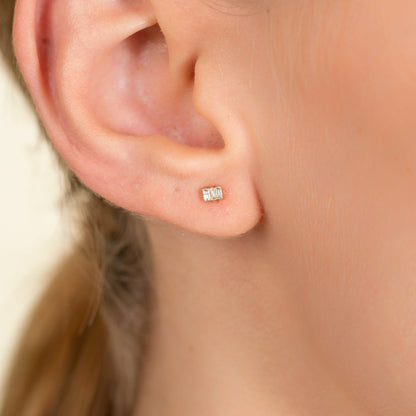 1.0 CT Round Bezel Solitaire Lab Grown Diamond Earrings