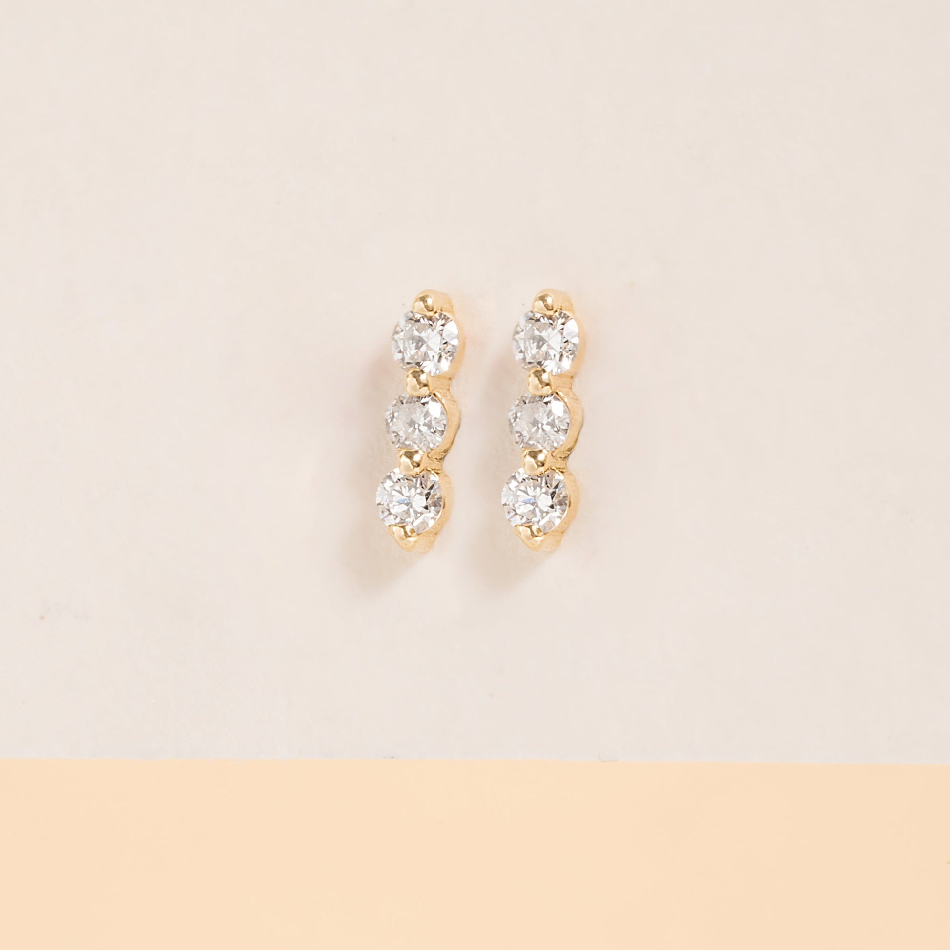 1.0 CT Round Bezel Solitaire Lab Grown Diamond Earrings