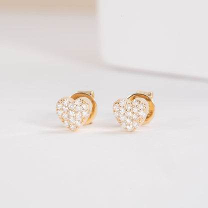 1.0 CT Round Bezel Solitaire Lab Grown Diamond Earrings