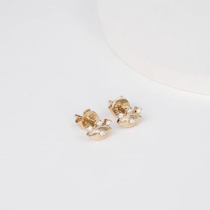 1.0 CT Round Bezel Solitaire Lab Grown Diamond Earrings