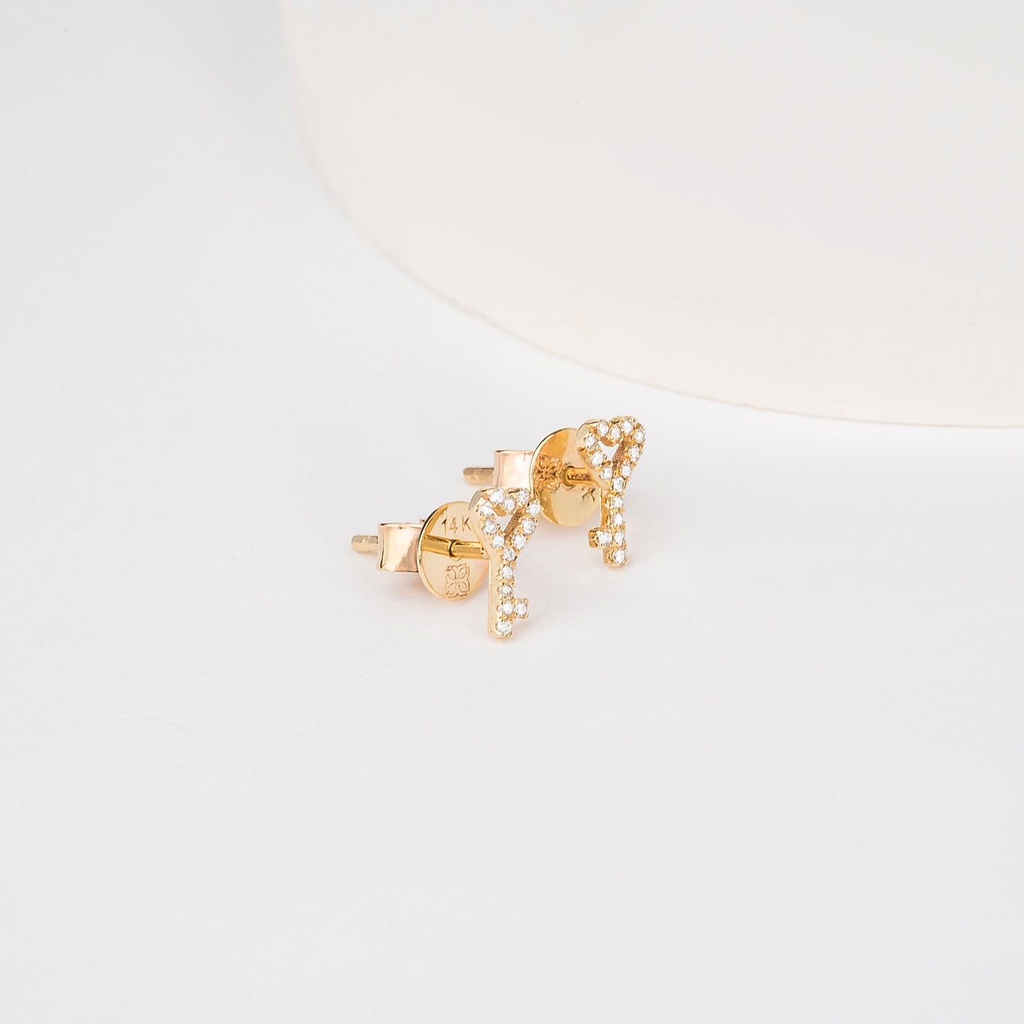 1.0 CT Round Bezel Solitaire Lab Grown Diamond Earrings