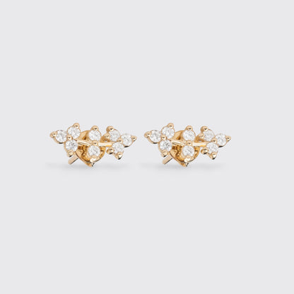 1.0 CT Round Bezel Solitaire Lab Grown Diamond Earrings