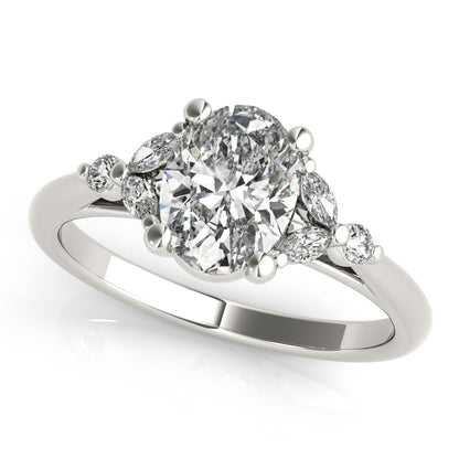 2 CT Round Three Stones Lab Grown Diamond Engagement Ring