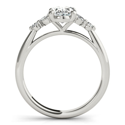 2 CT Round Three Stones Lab Grown Diamond Engagement Ring