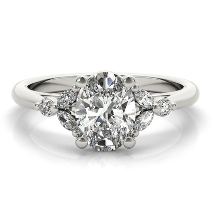 2 CT Round Three Stones Lab Grown Diamond Engagement Ring