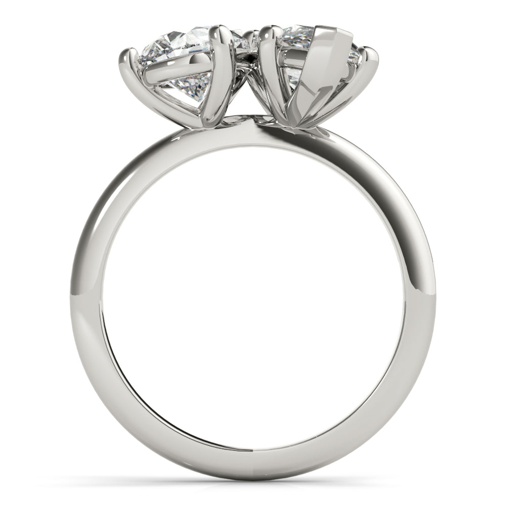 2 CT Round Three Stones Lab Grown Diamond Engagement Ring