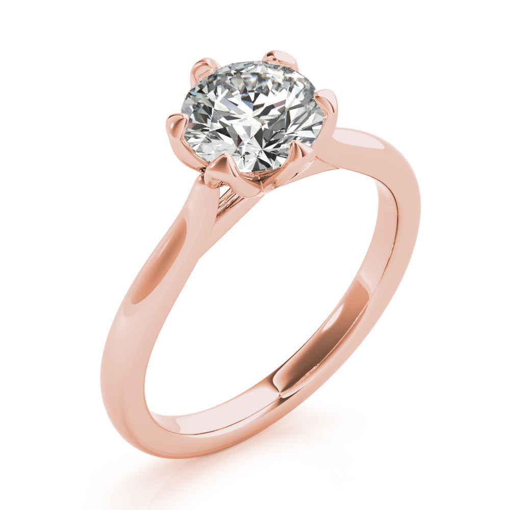 2 CT Round Three Stones Lab Grown Diamond Engagement Ring