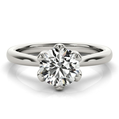 2 CT Round Three Stones Lab Grown Diamond Engagement Ring