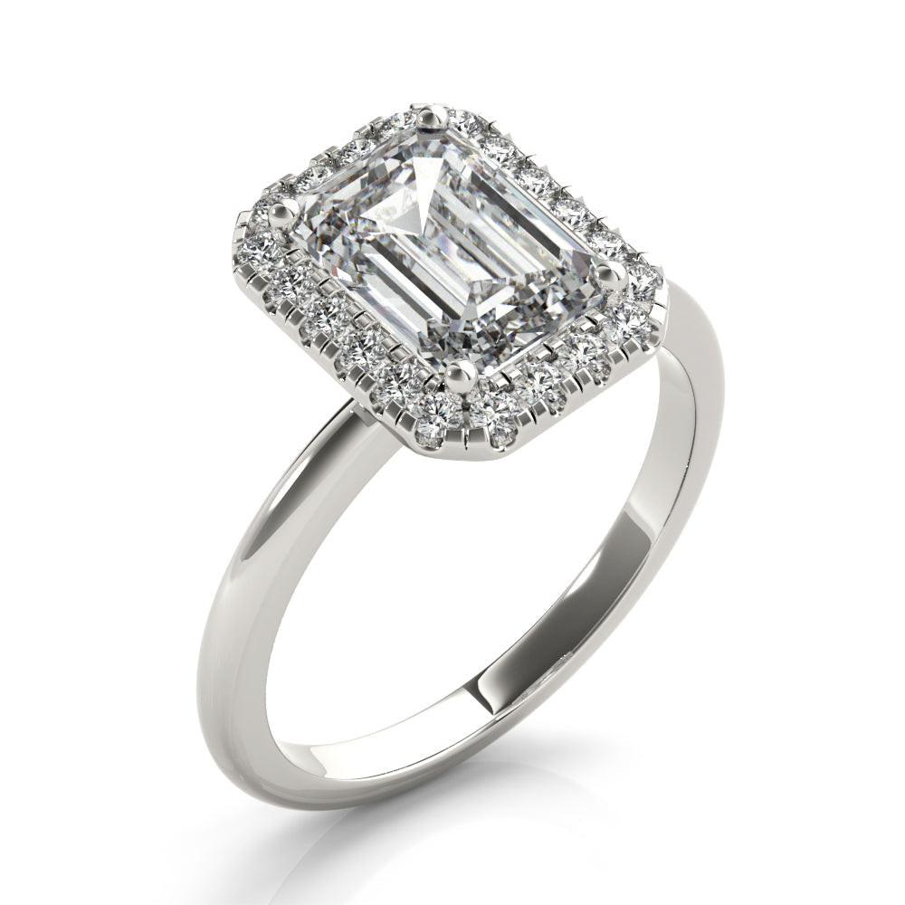 2 CT Round Three Stones Lab Grown Diamond Engagement Ring