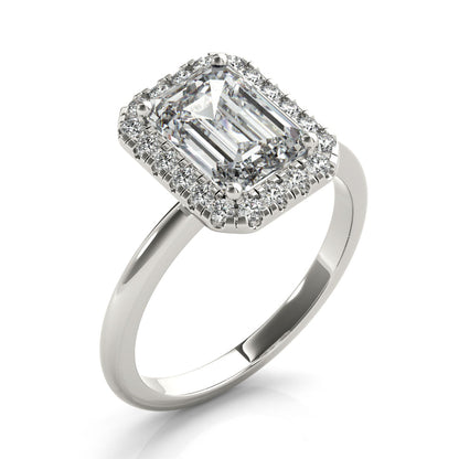 2 CT Round Three Stones Lab Grown Diamond Engagement Ring