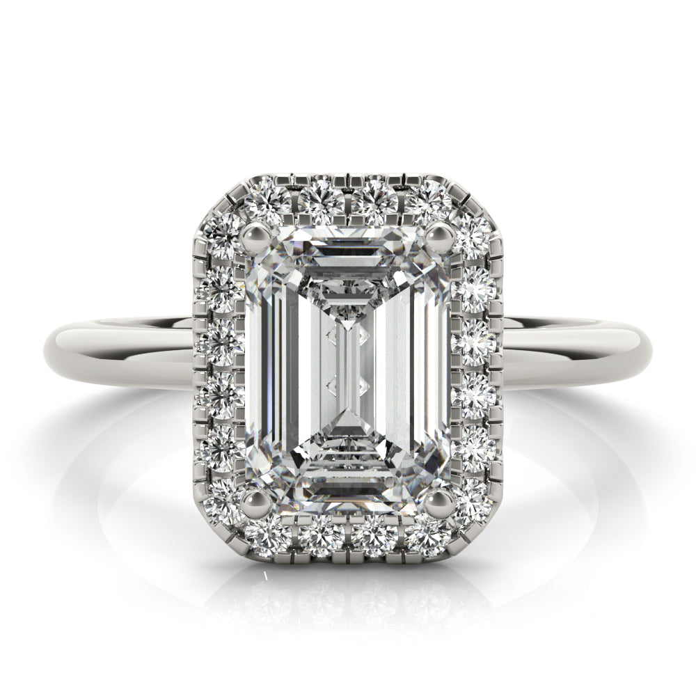 2 CT Round Three Stones Lab Grown Diamond Engagement Ring