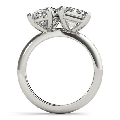 2 CT Round Three Stones Lab Grown Diamond Engagement Ring