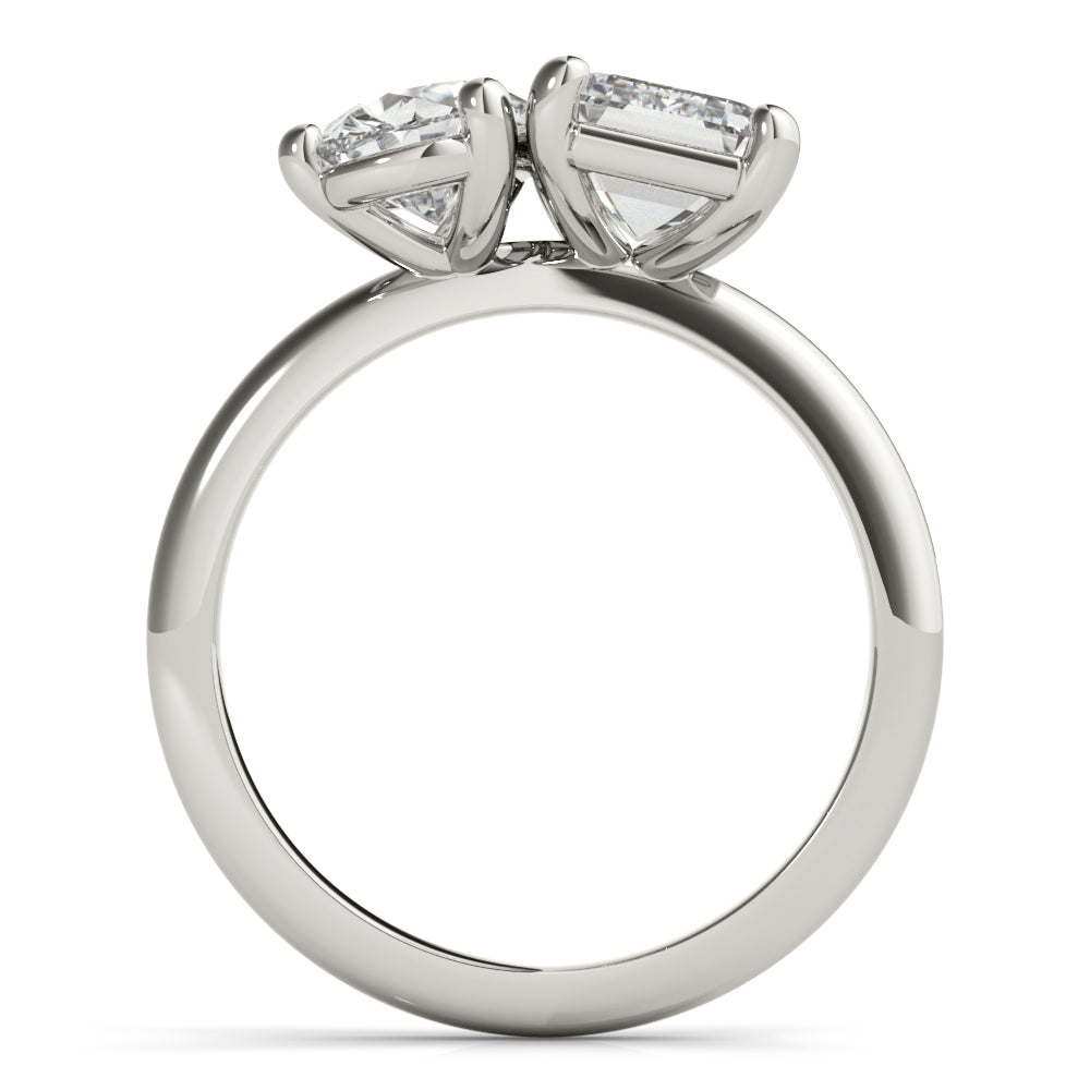 2 CT Round Three Stones Lab Grown Diamond Engagement Ring