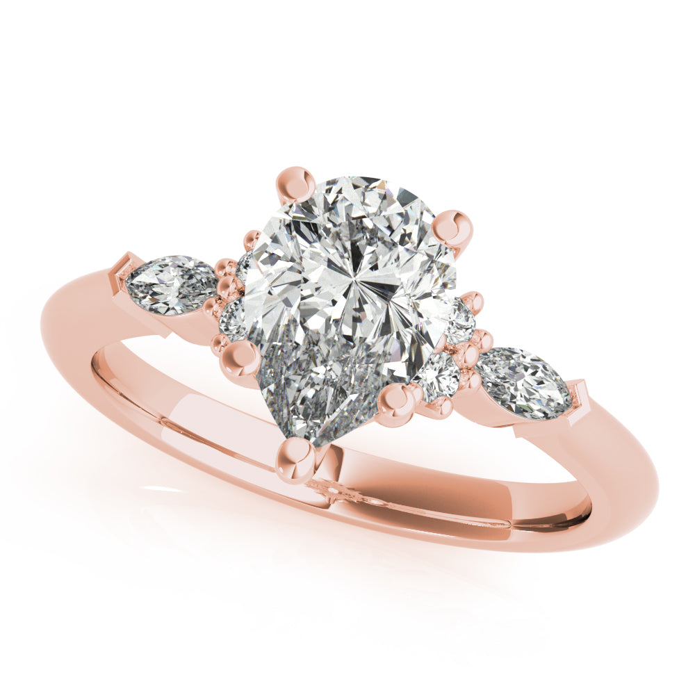 2 CT Round Three Stones Lab Grown Diamond Engagement Ring
