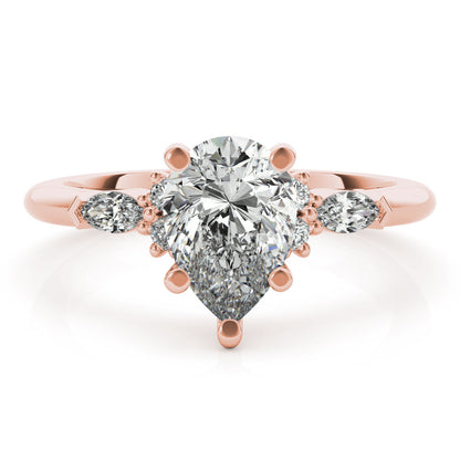 2 CT Round Three Stones Lab Grown Diamond Engagement Ring