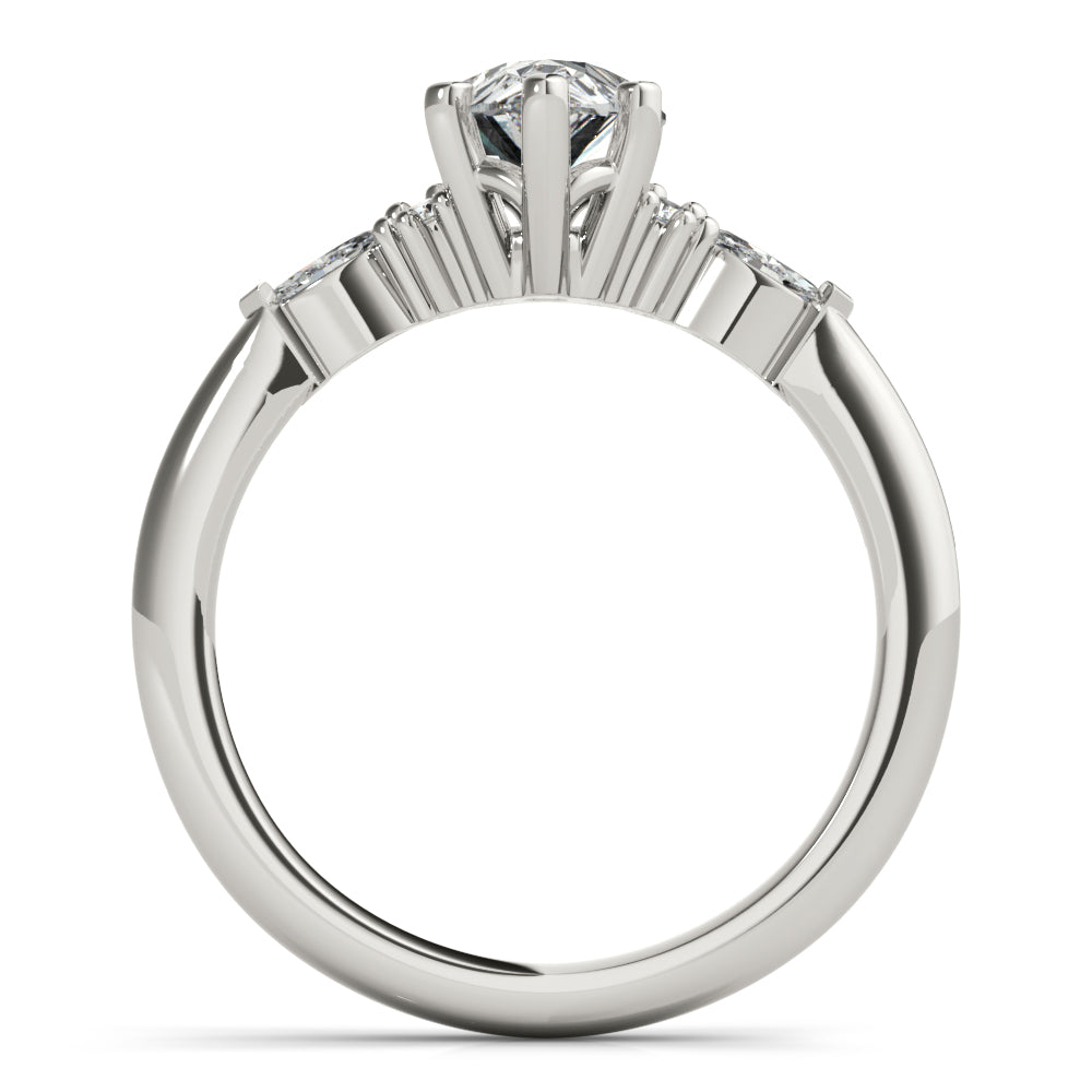 2 CT Round Three Stones Lab Grown Diamond Engagement Ring