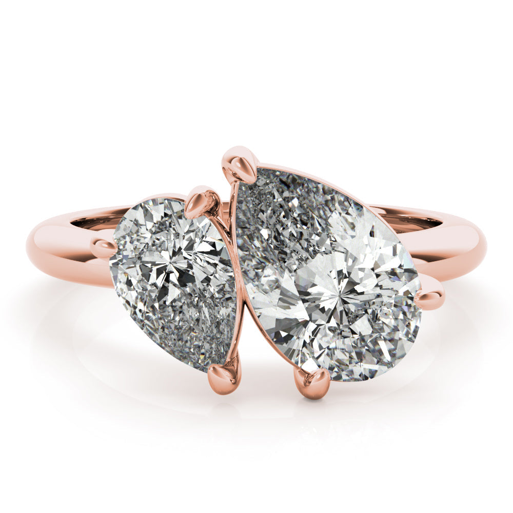 2 CT Round Three Stones Lab Grown Diamond Engagement Ring