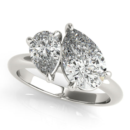 2 CT Round Three Stones Lab Grown Diamond Engagement Ring