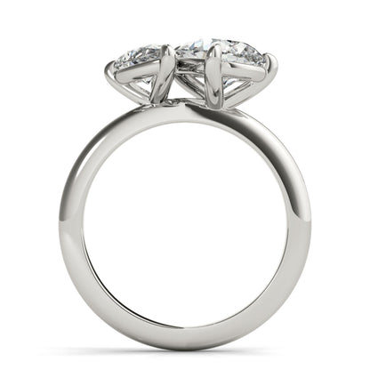 2 CT Round Three Stones Lab Grown Diamond Engagement Ring