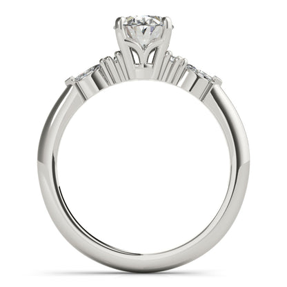 2 CT Round Three Stones Lab Grown Diamond Engagement Ring