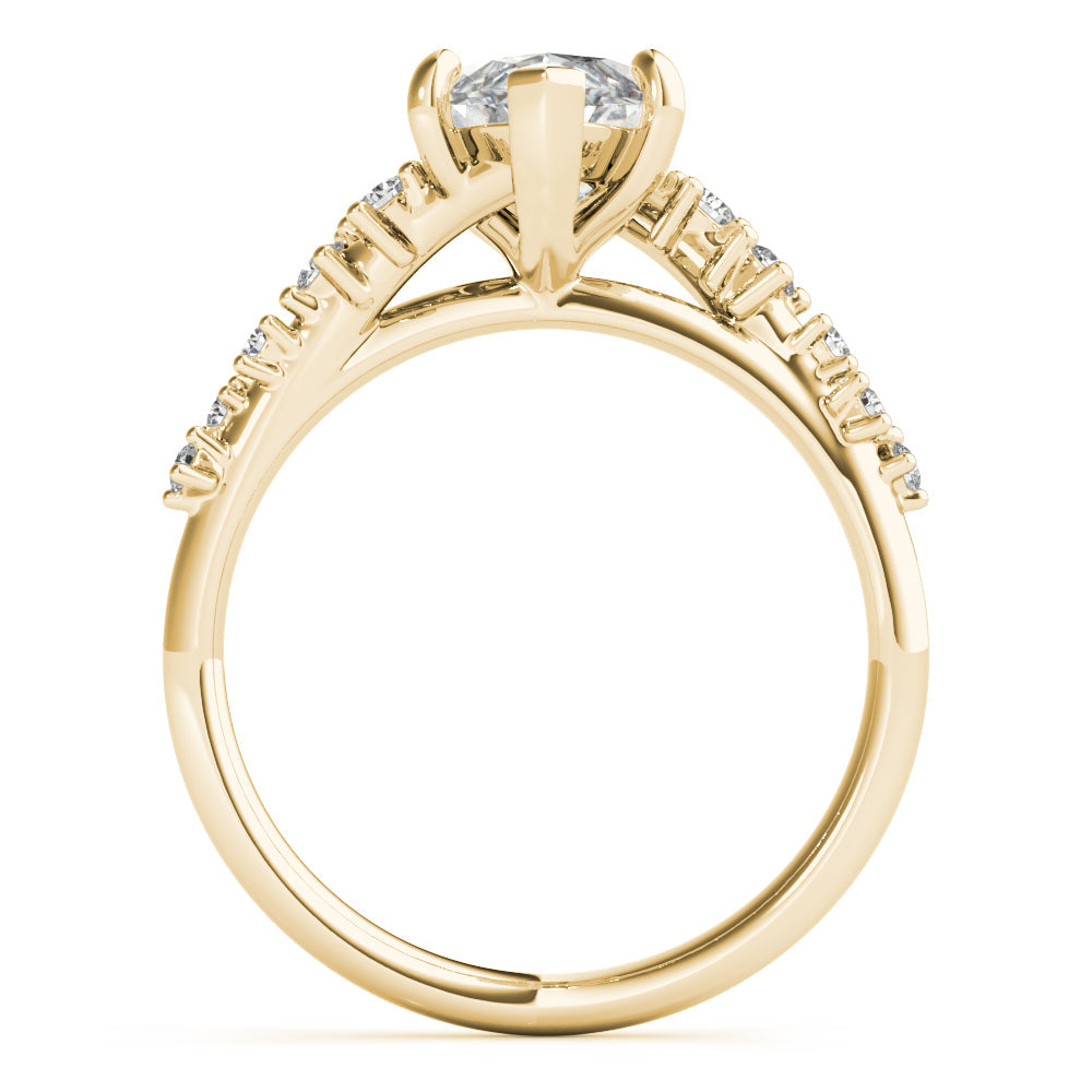 2 CT Round Three Stones Lab Grown Diamond Engagement Ring