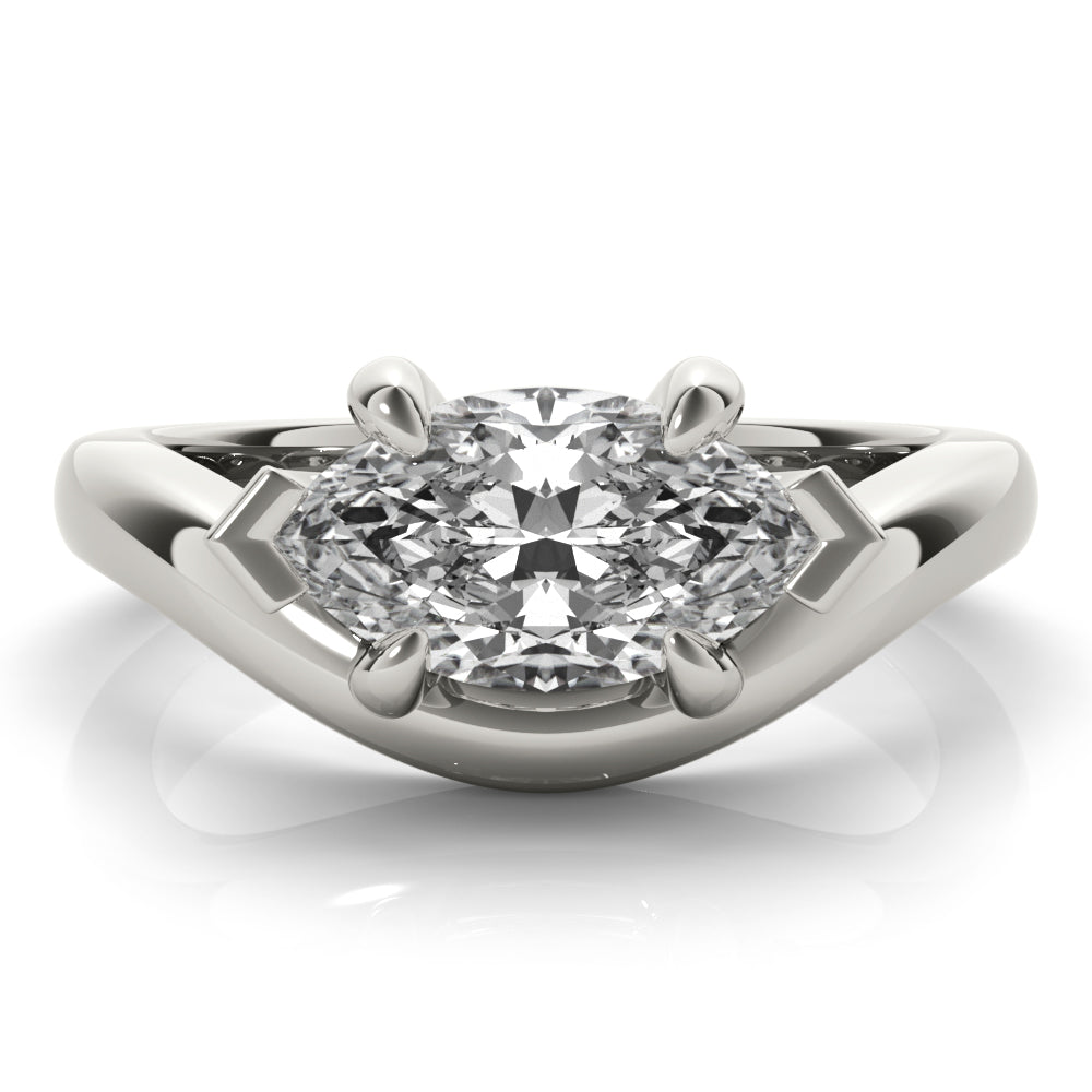 2 CT Round Three Stones Lab Grown Diamond Engagement Ring
