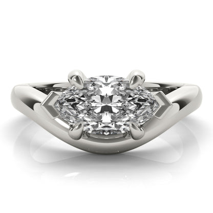 2 CT Round Three Stones Lab Grown Diamond Engagement Ring