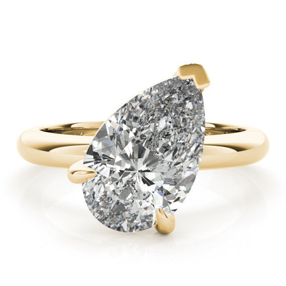 2 CT Round Three Stones Lab Grown Diamond Engagement Ring