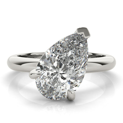 2 CT Round Three Stones Lab Grown Diamond Engagement Ring