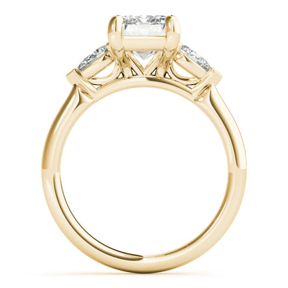 2 CT Round Three Stones Lab Grown Diamond Engagement Ring