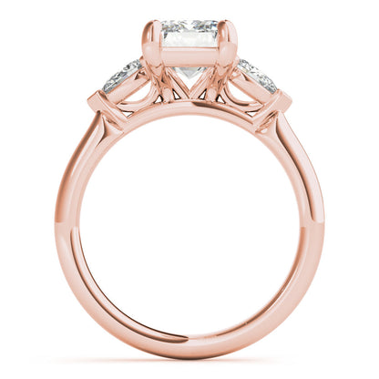 2 CT Round Three Stones Lab Grown Diamond Engagement Ring