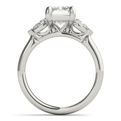 2 CT Round Three Stones Lab Grown Diamond Engagement Ring