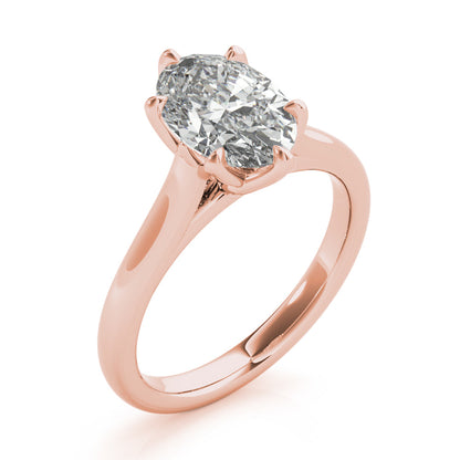 2 CT Round Three Stones Lab Grown Diamond Engagement Ring