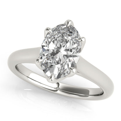 2 CT Round Three Stones Lab Grown Diamond Engagement Ring