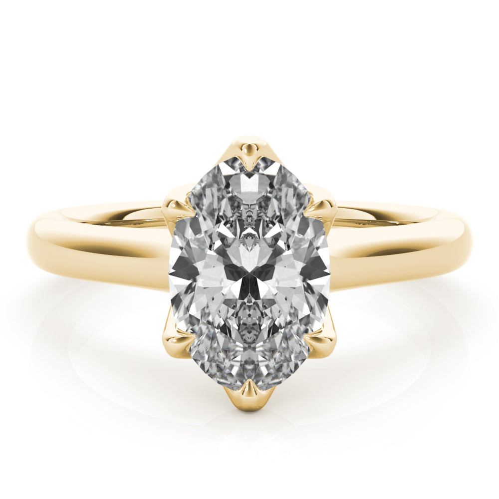 2 CT Round Three Stones Lab Grown Diamond Engagement Ring