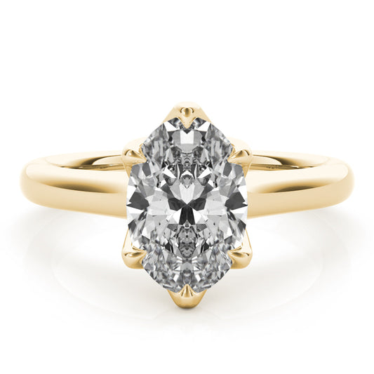 2 CT Round Three Stones Lab Grown Diamond Engagement Ring