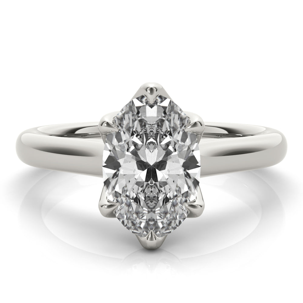 2 CT Round Three Stones Lab Grown Diamond Engagement Ring