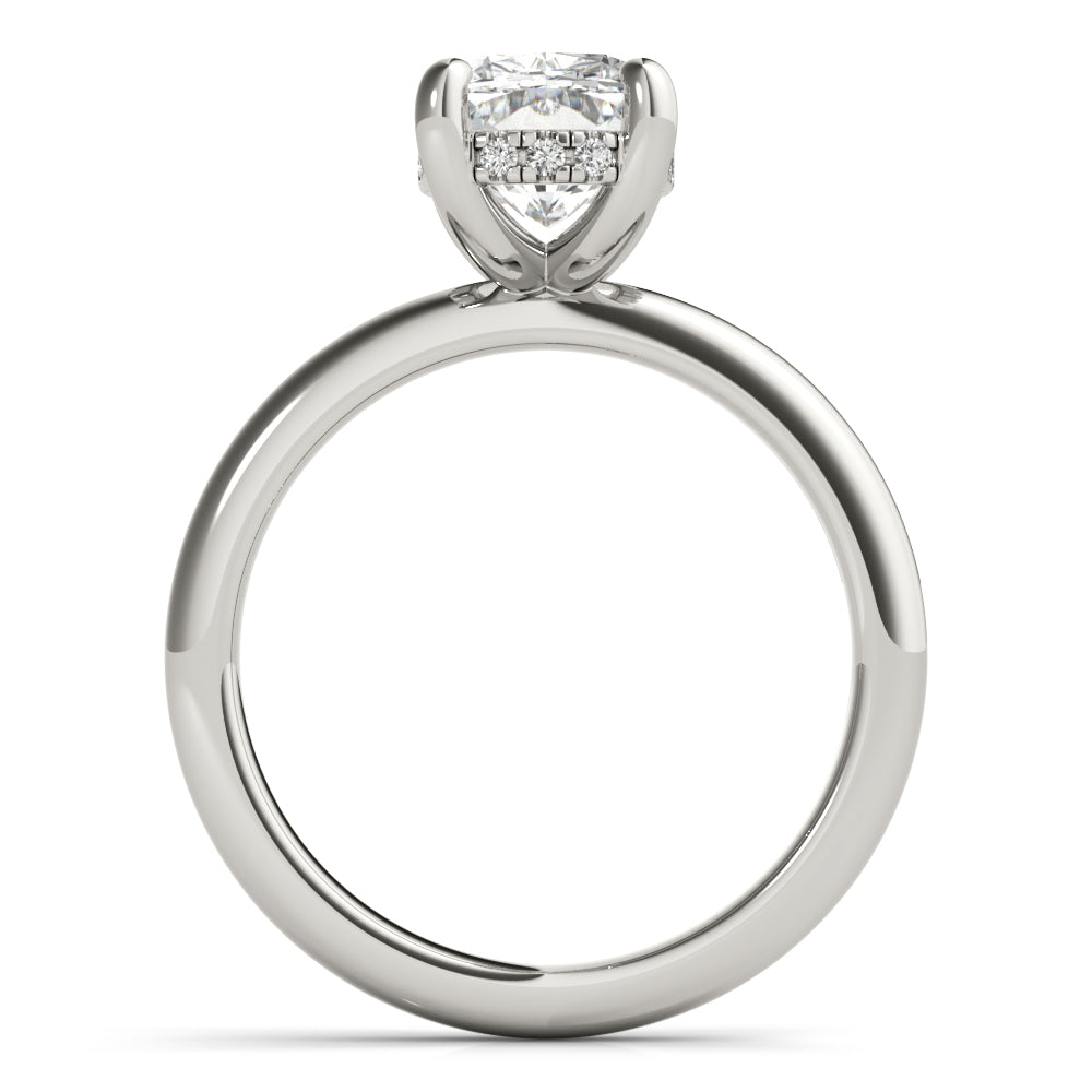 2 CT Round Three Stones Lab Grown Diamond Engagement Ring