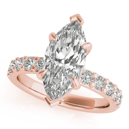 2 CT Round Three Stones Lab Grown Diamond Engagement Ring