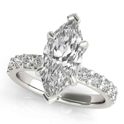 2 CT Round Three Stones Lab Grown Diamond Engagement Ring