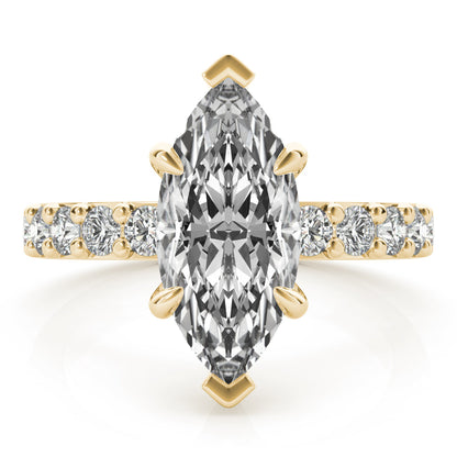 2 CT Round Three Stones Lab Grown Diamond Engagement Ring