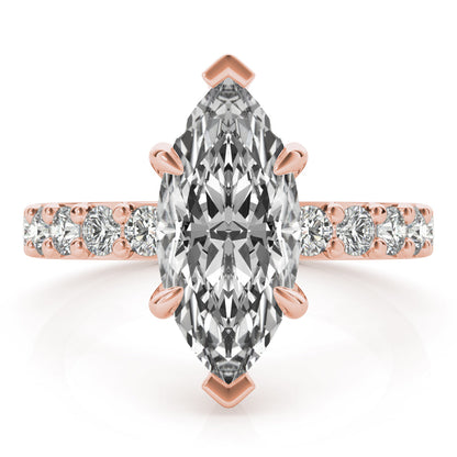 2 CT Round Three Stones Lab Grown Diamond Engagement Ring