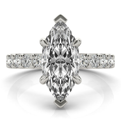 2 CT Round Three Stones Lab Grown Diamond Engagement Ring