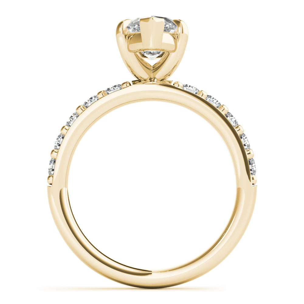 2 CT Round Three Stones Lab Grown Diamond Engagement Ring
