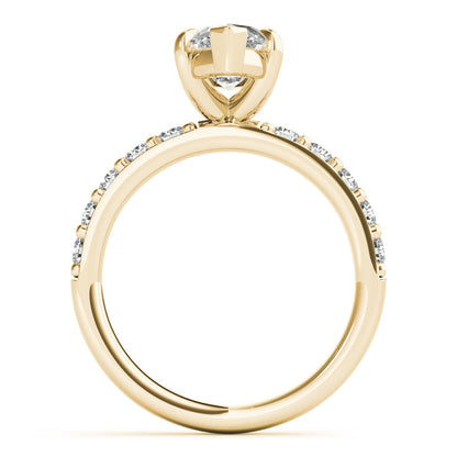2 CT Round Three Stones Lab Grown Diamond Engagement Ring