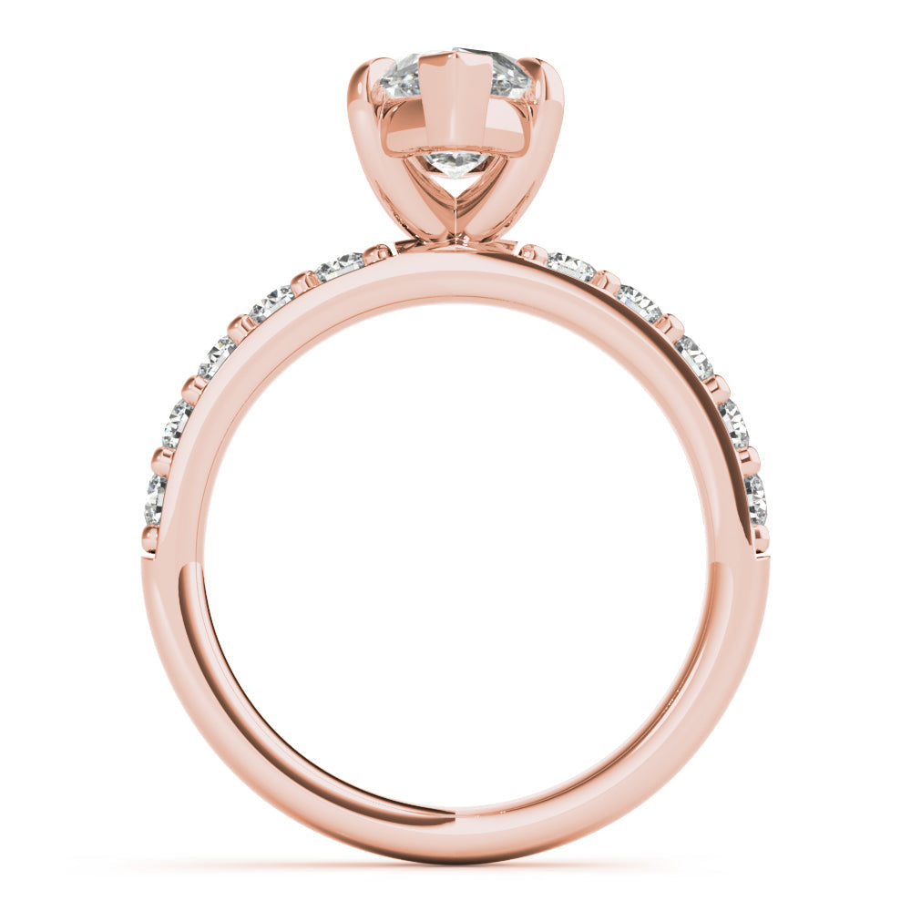 2 CT Round Three Stones Lab Grown Diamond Engagement Ring