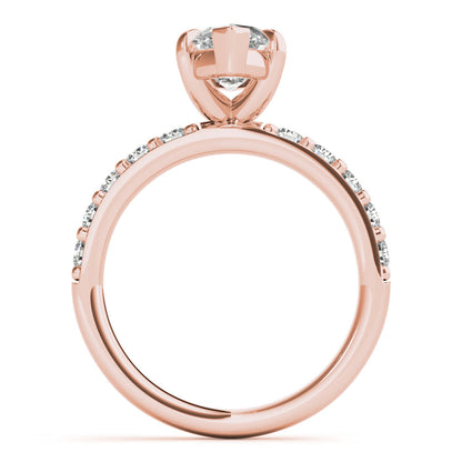 2 CT Round Three Stones Lab Grown Diamond Engagement Ring